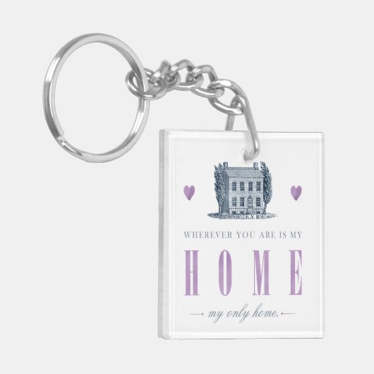 Jane Eyre - Meine einzige Zuhause - Haus Schlüsselanhänger (Vorderseite links)