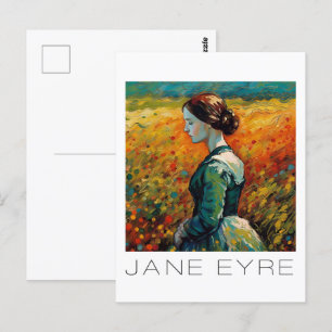 Jane Eyre Monet Style Malerei Postkarte