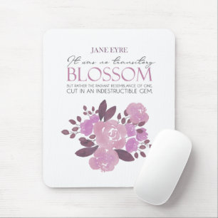 Jane Eyre - No Transitory Blossom - Pink Roses Mousepad