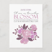 Jane Eyre - No Transitory Blossom - Pink Roses Postkarte (Vorderseite)
