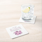 Jane Eyre - No Transitory Blossom - Pink Roses Rechteckiger Pappuntersetzer (Vor Ort)