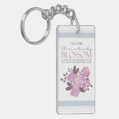 Jane Eyre - No Transitory Blossom - Pink Roses Schlüsselanhänger (Vorderseite links)