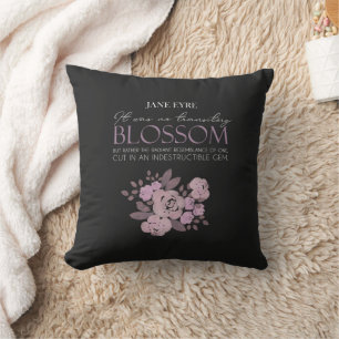 Jane Eyre - No Transitory Blossom - Rose auf Black Kissen