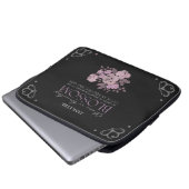 Jane Eyre - No Transitory Blossom - Rose auf Black Laptopschutzhülle (Vorne Knopf)