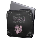 Jane Eyre - No Transitory Blossom - Rose auf Black Laptopschutzhülle (Vorderseite Links)