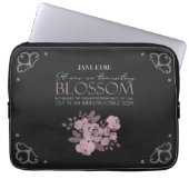 Jane Eyre - No Transitory Blossom - Rose auf Black Laptopschutzhülle (Vorderseite)