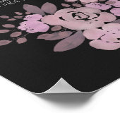 Jane Eyre - No Transitory Blossom - Rose auf Black Poster (Ecke)