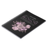 Jane Eyre - No Transitory Blossom - Rose Black Notizblock (Linke Seite)
