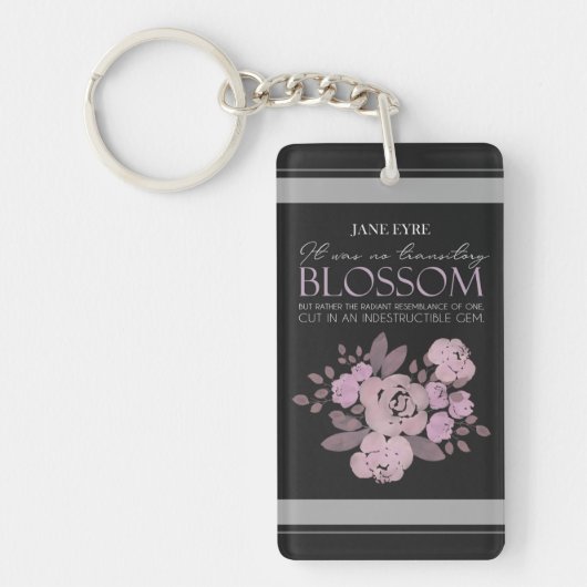 Jane Eyre - No Transitory Blossom - Rose Black Schlüsselanhänger (Vorderseite)