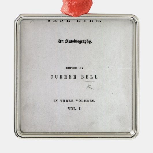 Jane Eyre Ornament Aus Metall (Vorne)