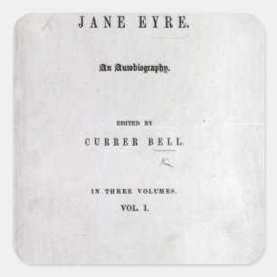 Jane Eyre Quadratischer Aufkleber