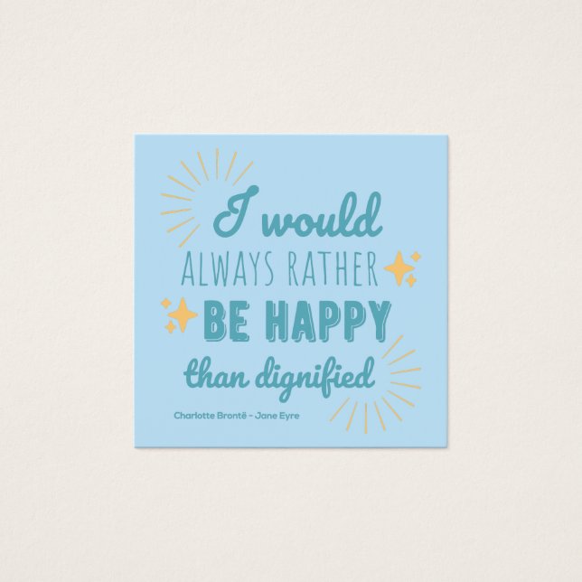 Jane Eyre Quote I - Blue Edition (Vorderseite)