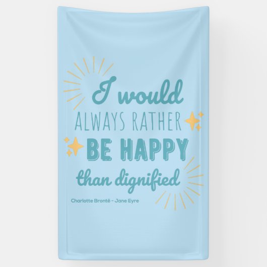 Jane Eyre Quote I - Blue Edition Banner (Vertikal)