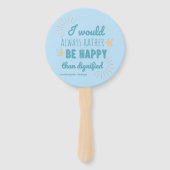 Jane Eyre Quote I - Blue Edition Fächer (Rückseite)