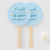 Jane Eyre Quote I - Blue Edition Fächer (Vorne und Hinten)