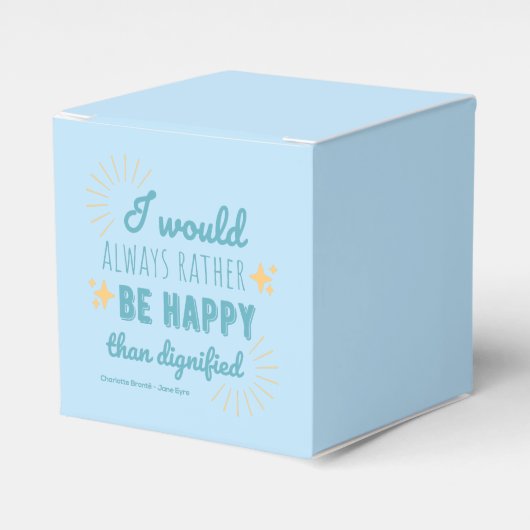 Jane Eyre Quote I - Blue Edition Geschenkschachtel (Vorderseite)