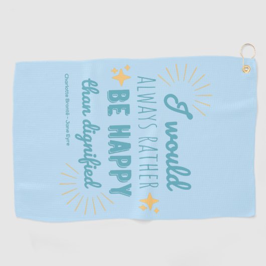 Jane Eyre Quote I - Blue Edition Golfhandtuch (Horizontal)