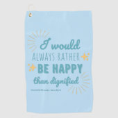 Jane Eyre Quote I - Blue Edition Golfhandtuch (Vorderseite)