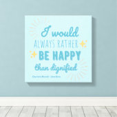 Jane Eyre Quote I - Blue Edition Leinwanddruck (Insitu (Holzboden))