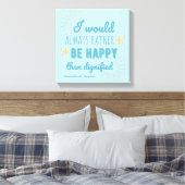 Jane Eyre Quote I - Blue Edition Leinwanddruck (Insitu (Schlafzimmer))