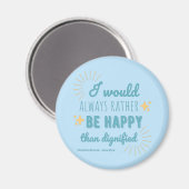 Jane Eyre Quote I - Blue Edition Magnet (Vorderseite/Rückseite)
