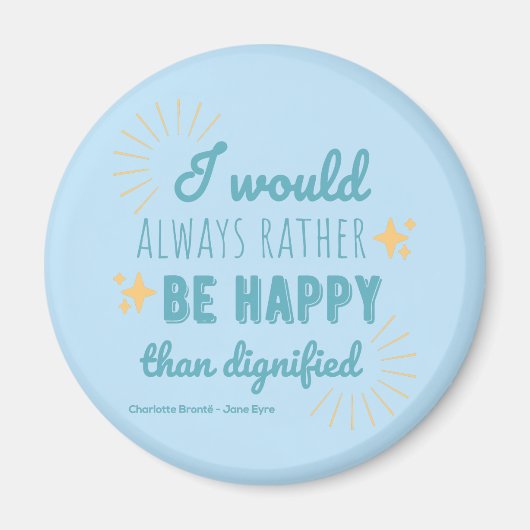 Jane Eyre Quote I - Blue Edition Magnet (Vorne)