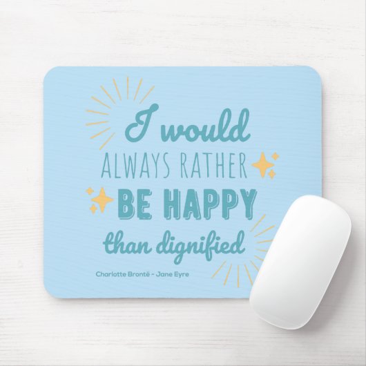 Jane Eyre Quote I - Blue Edition Mousepad (Mit Mouse)