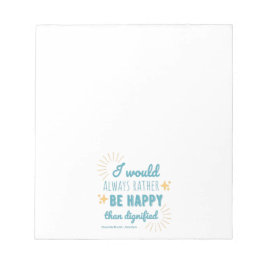 Jane Eyre Quote I - Blue Edition Notizblock