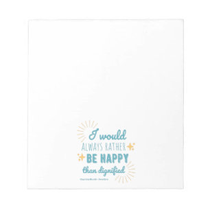 Jane Eyre Quote I - Blue Edition Notizblock