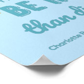 Jane Eyre Quote I - Blue Edition Poster (Ecke)