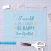 Jane Eyre Quote I - Blue Edition Seidenpapier (Handwerk)