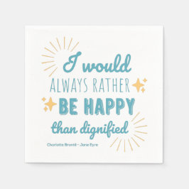 Jane Eyre Quote I - Blue Edition Serviette