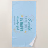 Jane Eyre Quote I - Blue Edition Strandtuch (Vorderseite)