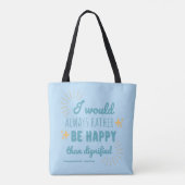 Jane Eyre Quote I - Blue Edition Tasche (Rückseite)