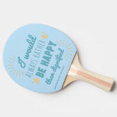 Jane Eyre Quote I - Blue Edition Tischtennis Schläger (Seitenansicht)