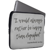 Jane Eyre Quote I Laptopschutzhülle (Vorne Rechts)