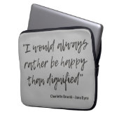 Jane Eyre Quote I Laptopschutzhülle (Vorderseite Links)