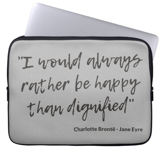 Jane Eyre Quote I Laptopschutzhülle (Vorderseite)