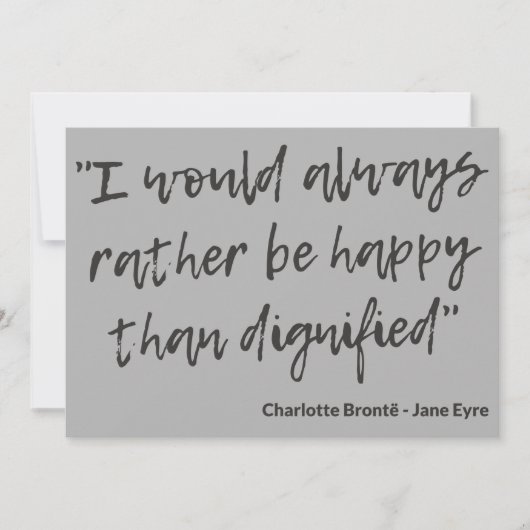 Jane Eyre Quote I Mitteilungskarte (Vorderseite)