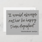 Jane Eyre Quote I Postkarte (Vorne/Hinten)