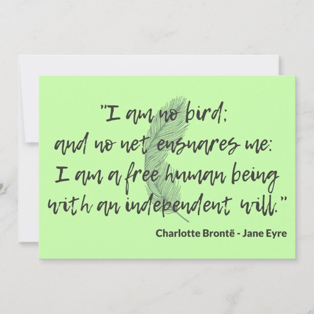 Jane Eyre Quote II (Vorderseite)