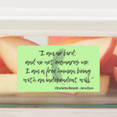 Jane Eyre Quote II Etiketten (Befestigt)
