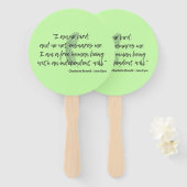 Jane Eyre Quote II Fächer (Vorne und Hinten)