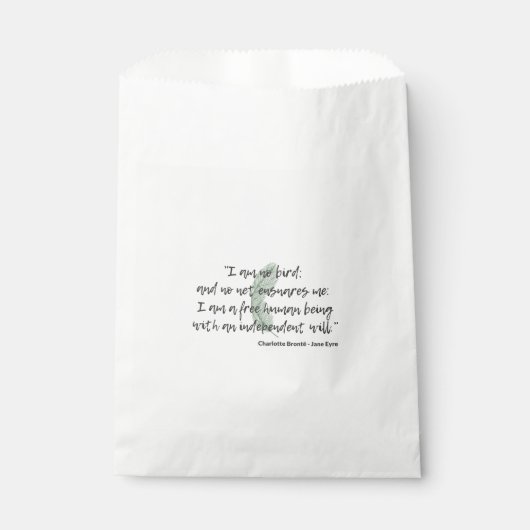 Jane Eyre Quote II Geschenktütchen (Vorderseite)