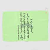 Jane Eyre Quote II Golfhandtuch (Horizontal)
