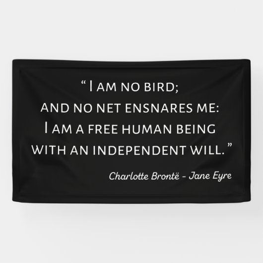 Jane Eyre Quote II - Klassischer Stil Banner (Horizontal)