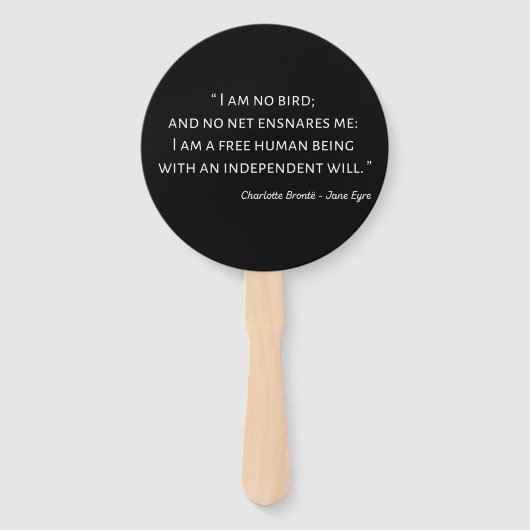 Jane Eyre Quote II - Klassischer Stil Fächer (Vorderseite)