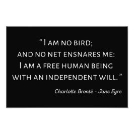 Jane Eyre Quote II - Klassischer Stil Fotodruck