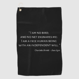 Jane Eyre Quote II - Klassischer Stil Golfhandtuch