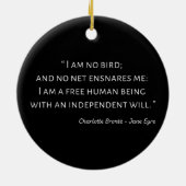 Jane Eyre Quote II - Klassischer Stil Keramik Ornament (Hinten)